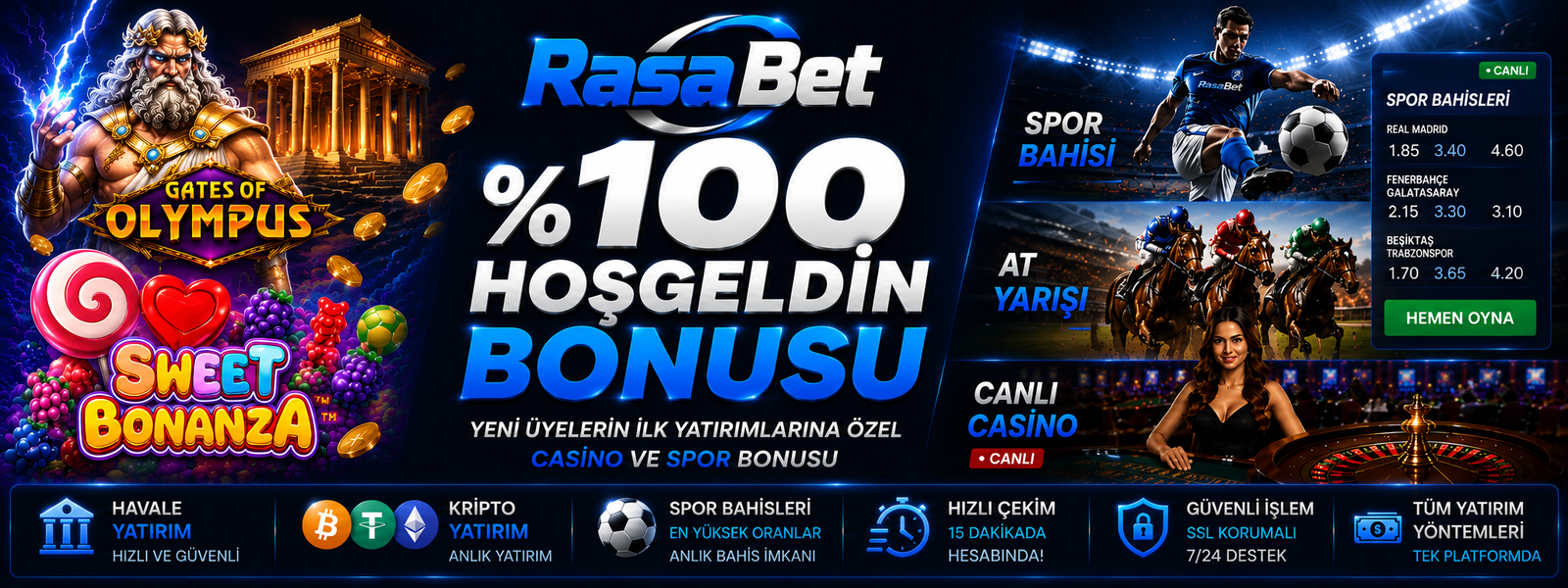 %100 Hoşgeldin Bonusu